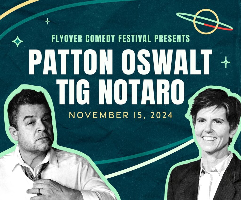 Patton Oswalt and Tig Notaro to headline Flyover Comedy Festival